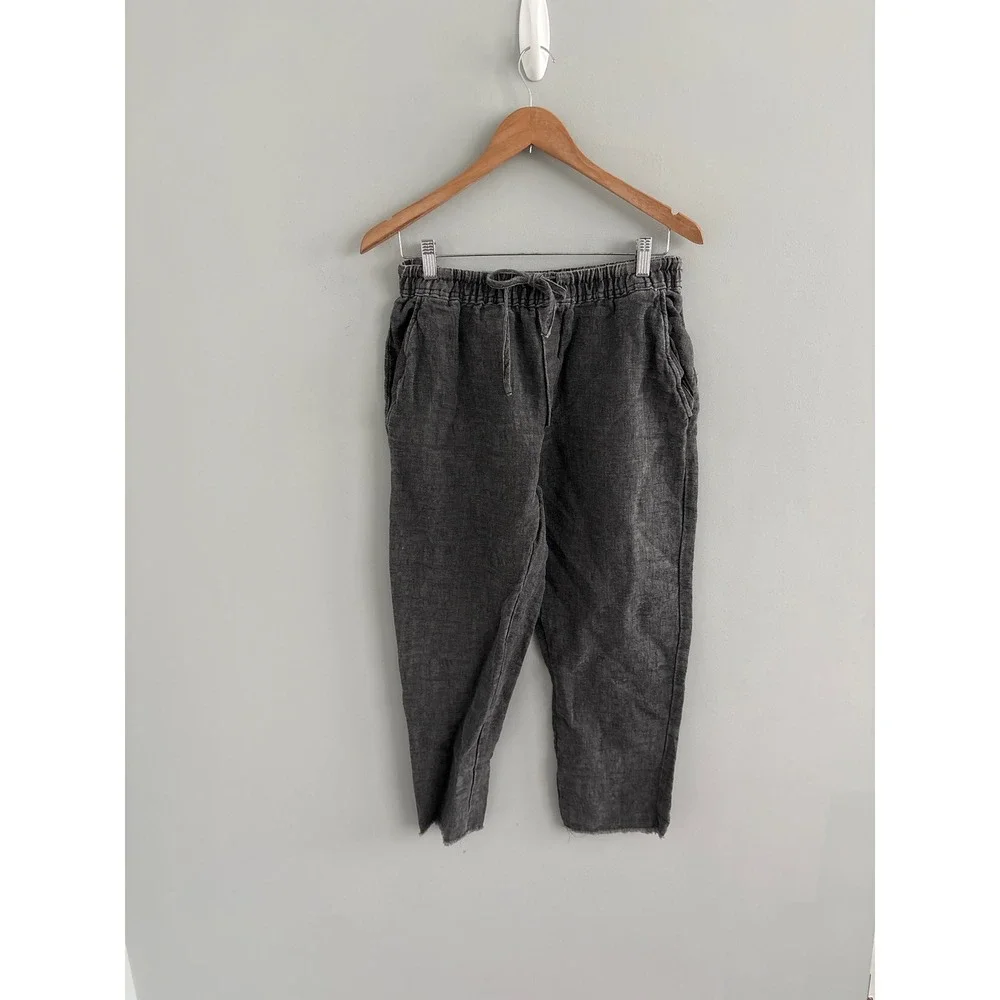 Zara Linen Drawstring Pull On‎ Pants Size Small